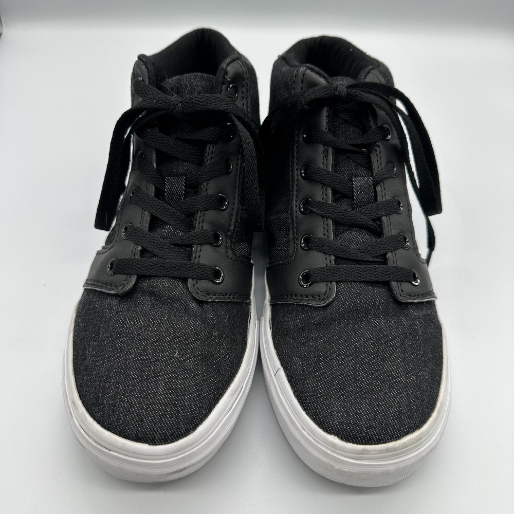 Fila Shoes Mens Size 7.5 Black Mid Top Skate Casual Sneakers 1CM00085-013